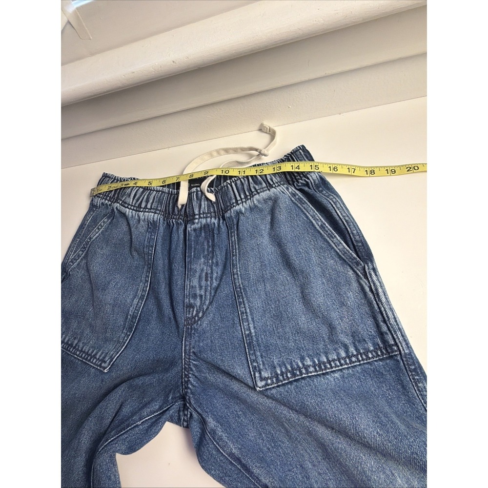 GAP  Pull-On Barrel Jeans Size Small Long Pockets Boho - Picture 6 of 8
